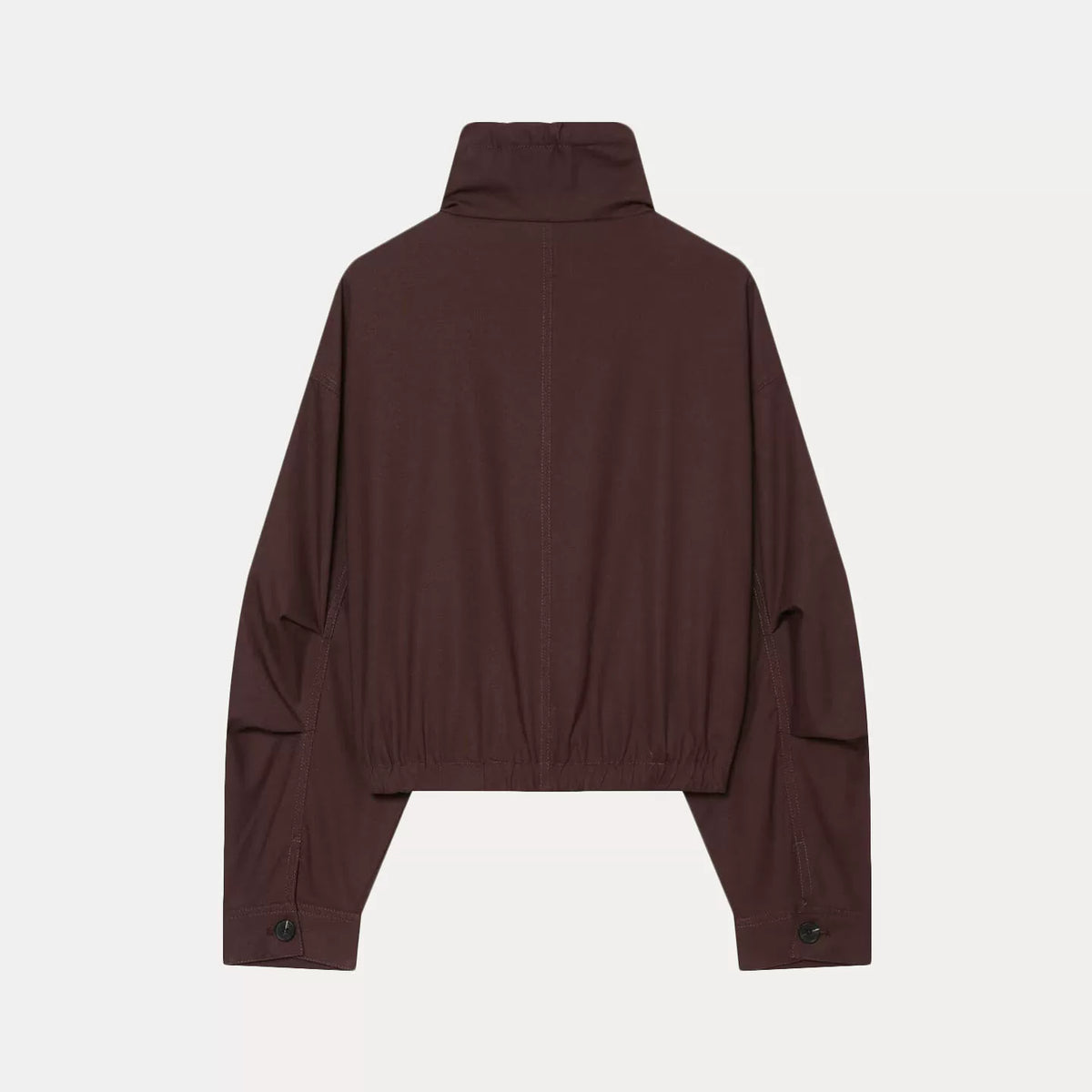 Stand-Collar Zip Jacket