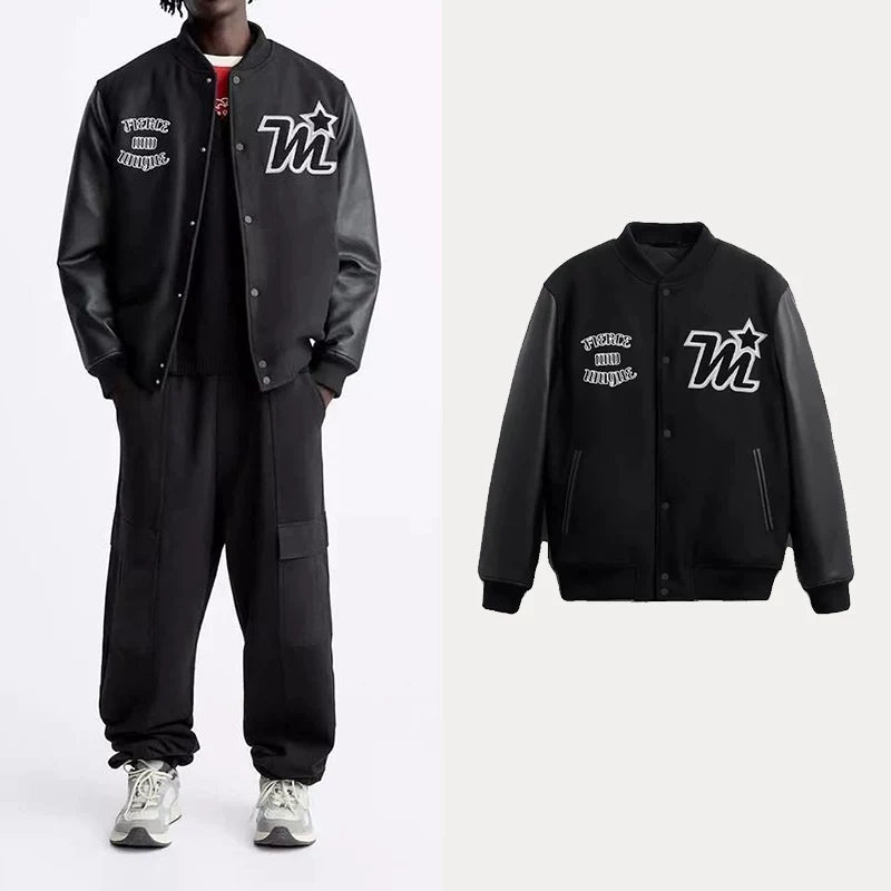 Winter Patch Varsity Jacket