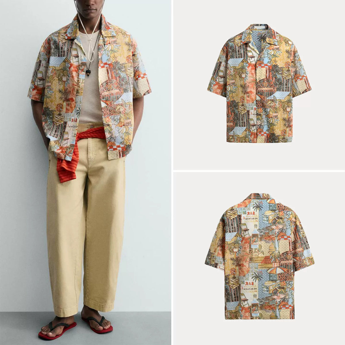 Resort Print Camp Shirt