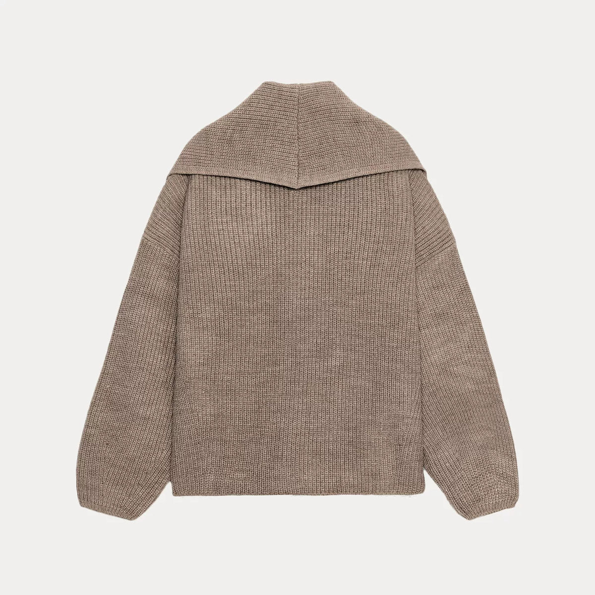 Double-Breasted Knit Cardigan
