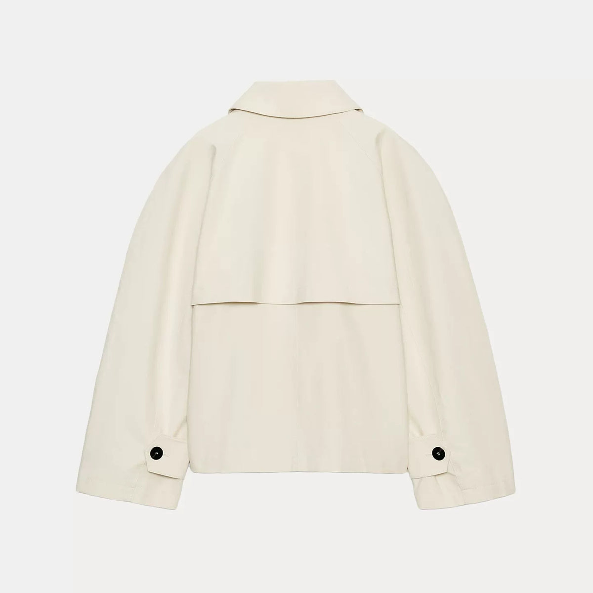 Cropped High-Neck Trench