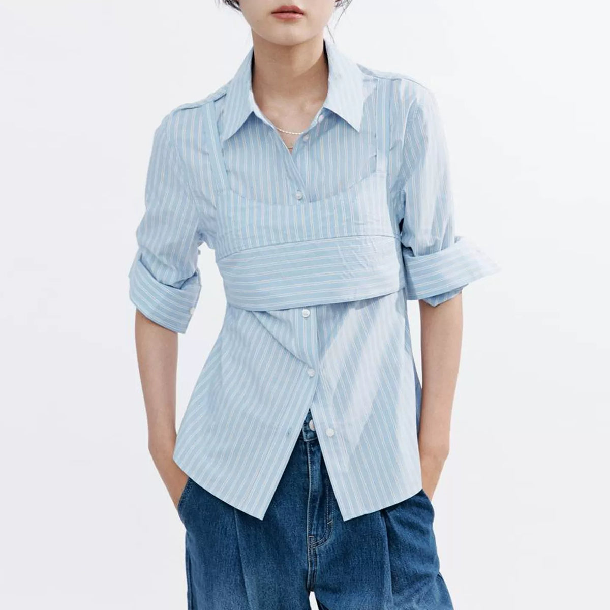 Layered Slim Shirt
