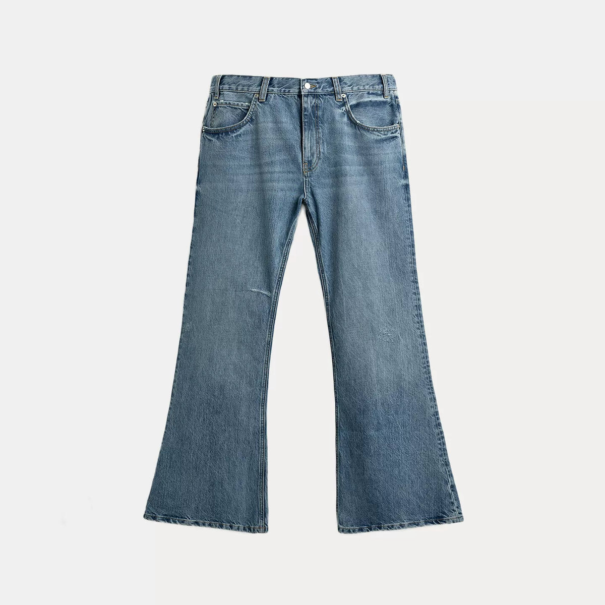 Mid-Rise Flared Jeans