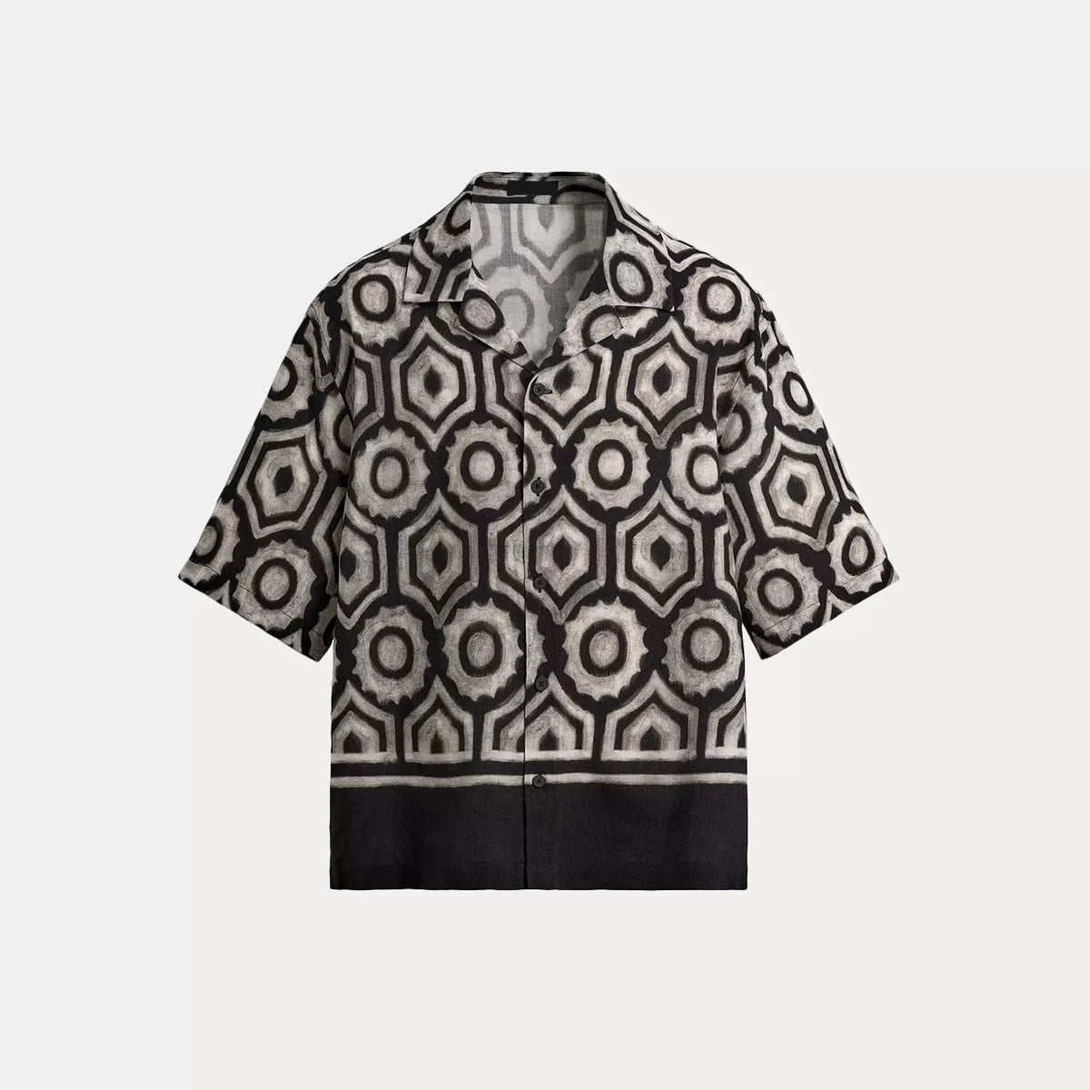 Geometric Print Short-Sleeve Shirt