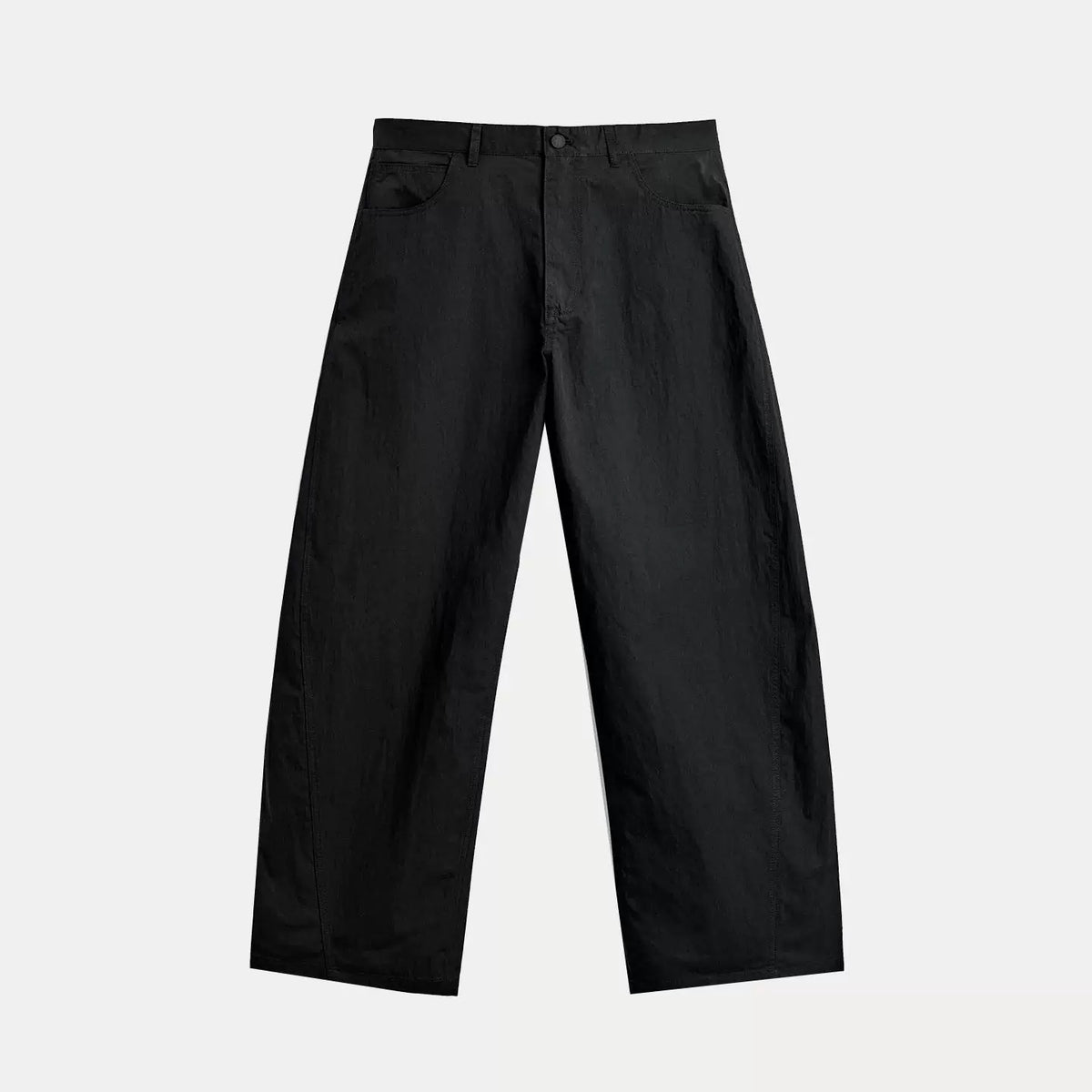Curved Leg Zip Trousers