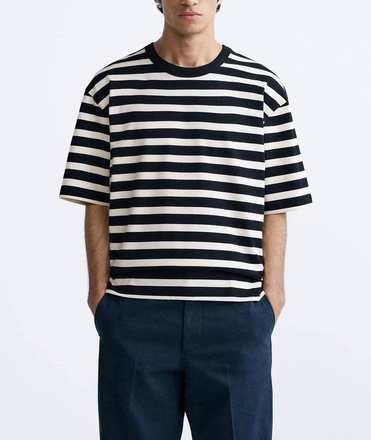Striped Crew Neck T-Shirt