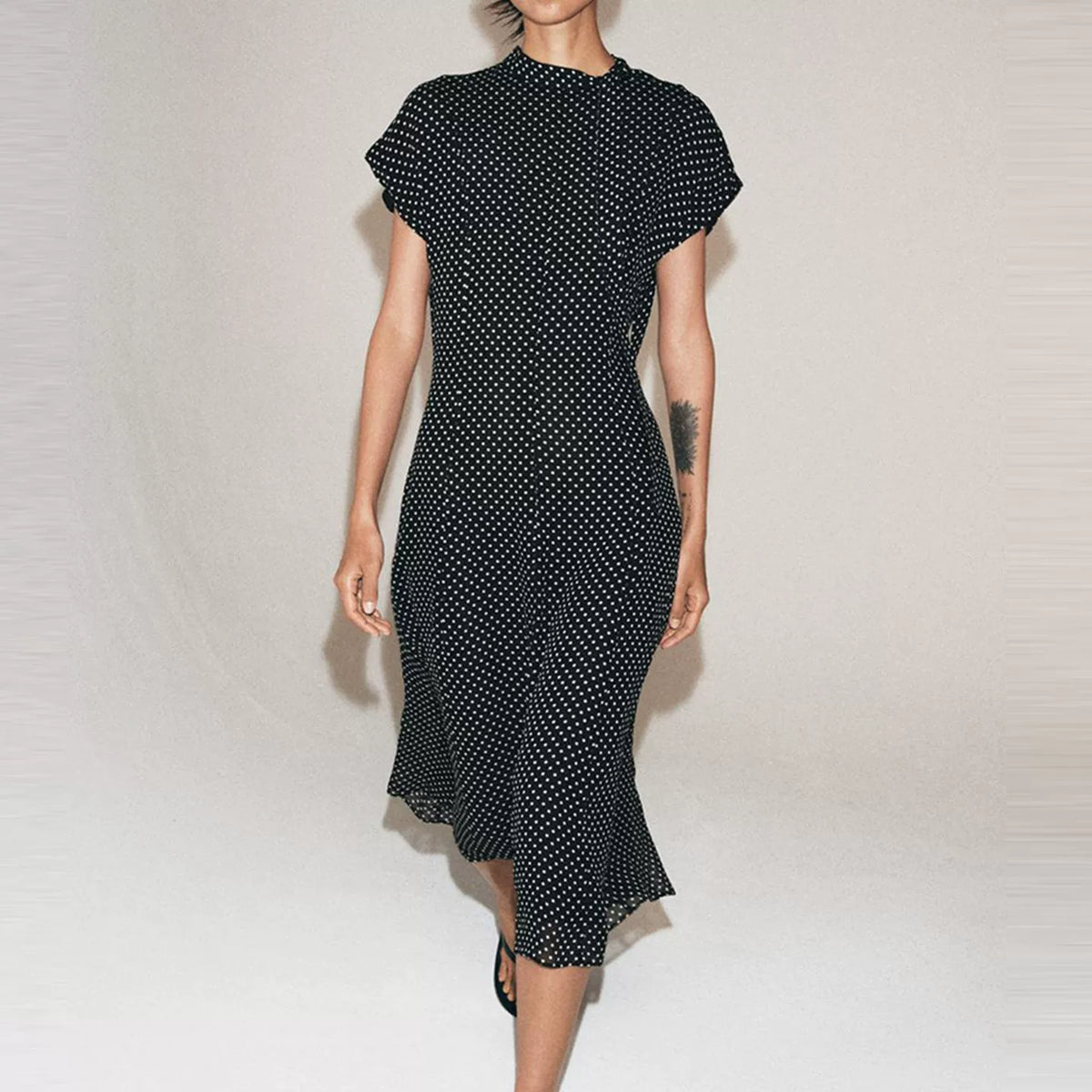 Polka Dot Midi Dress