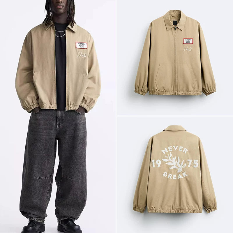 Embroidered Patch Lightweight Jacket