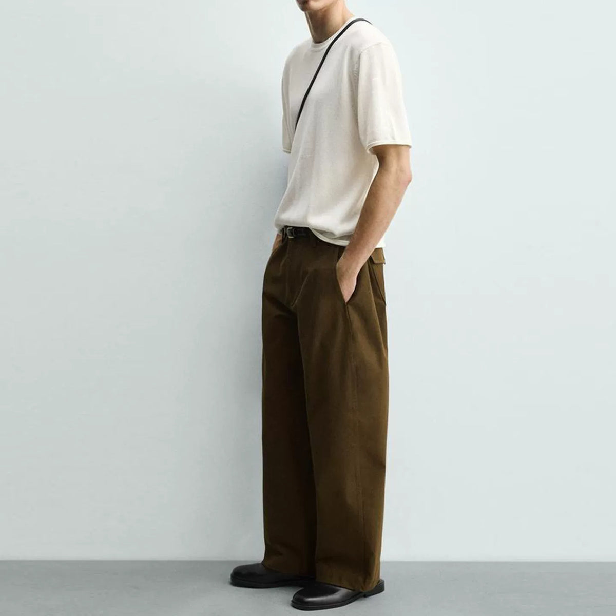 Slim Straight Knit Tee