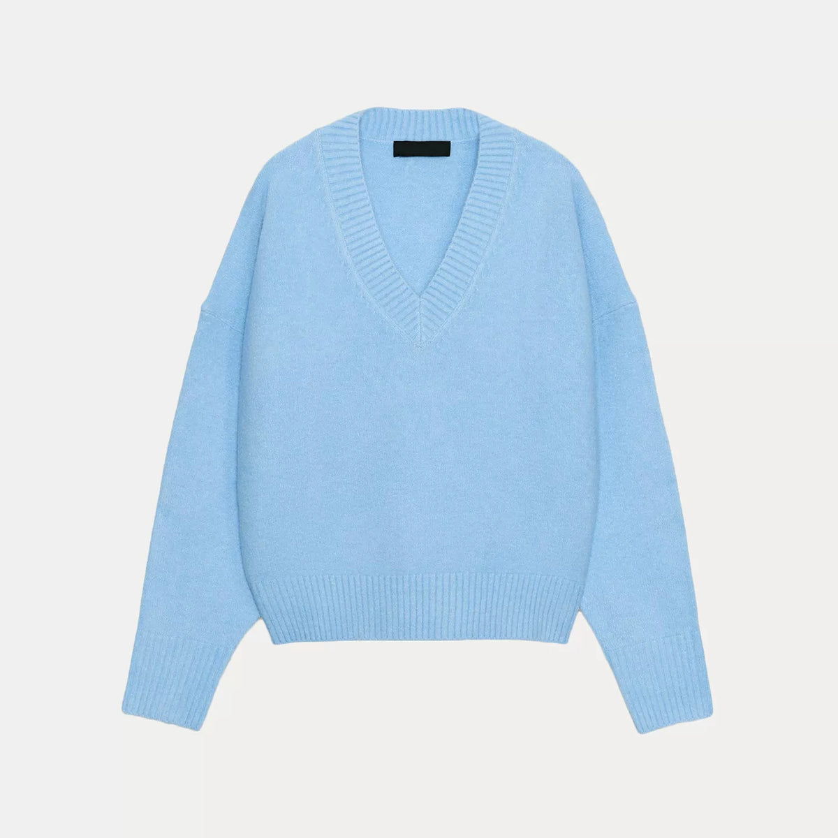 Soft-Touch V-Neck Knit Sweater