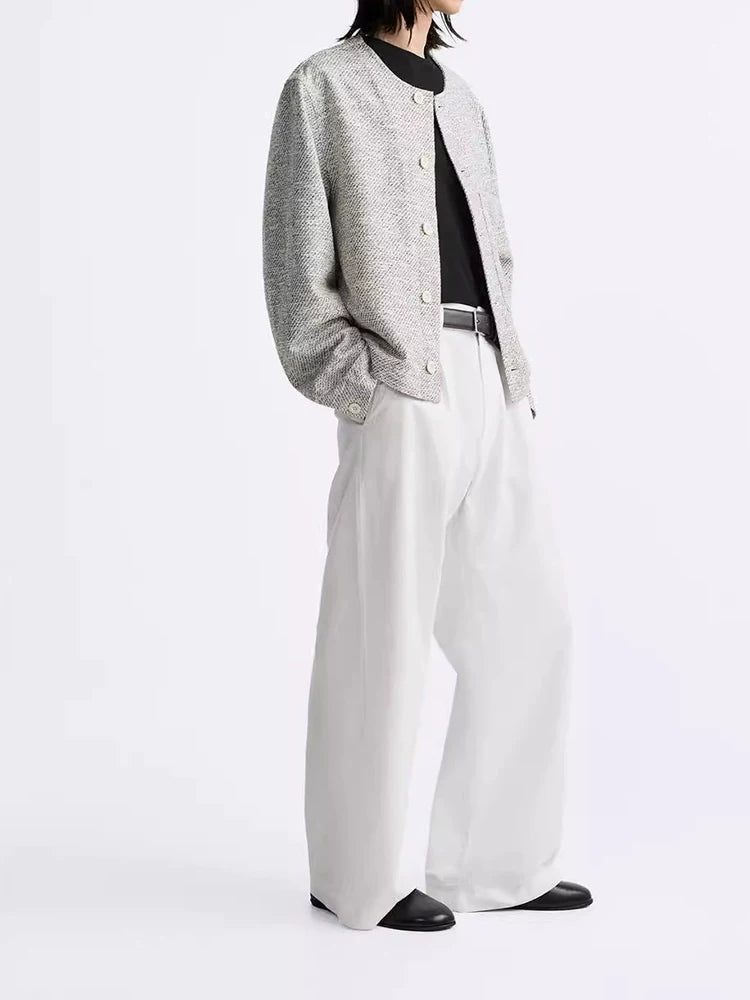 Crew Neck Shirt Jacket