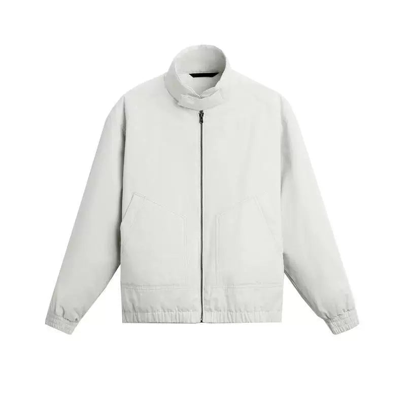 Technical Fabric Zip Jacket