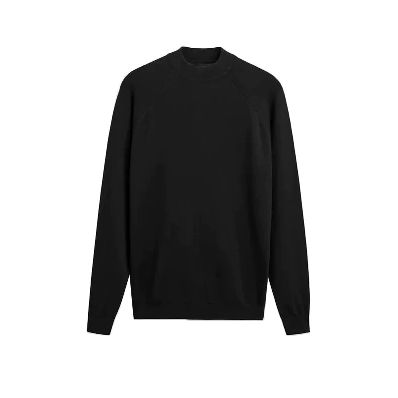 Relaxed Half-Neck Knit Sweater