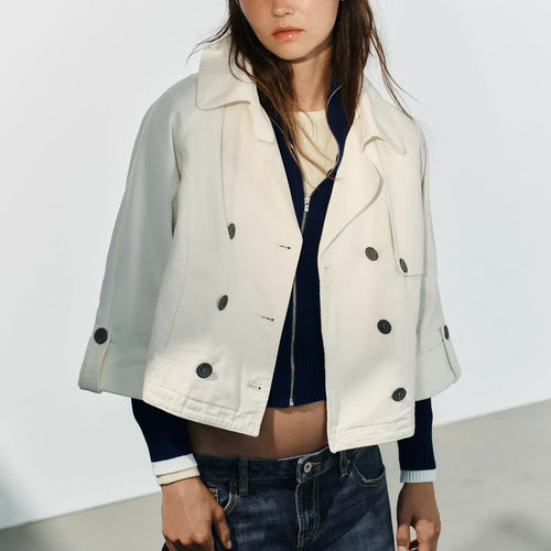 Adjustable-Sleeve Button Jacket