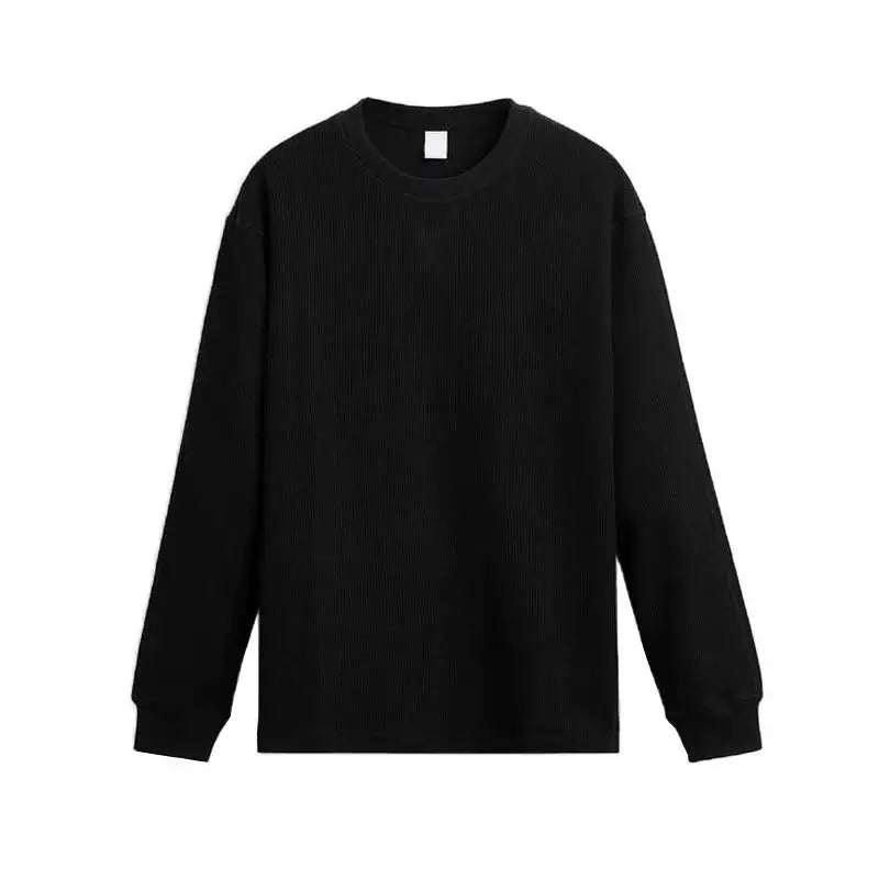 Ribbed Long-Sleeve Crew T-Shirt