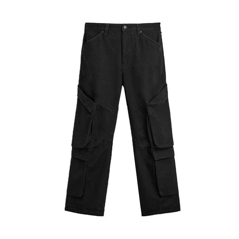 Relaxed Washed Utility Jeans