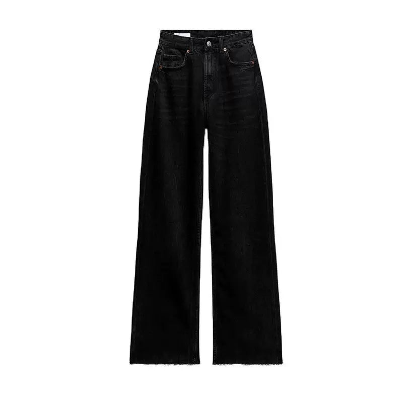 Slim-Effect High-Waist Wide-Leg Jeans