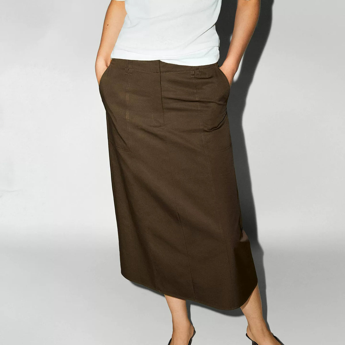 Retro Mid-Length Skirt