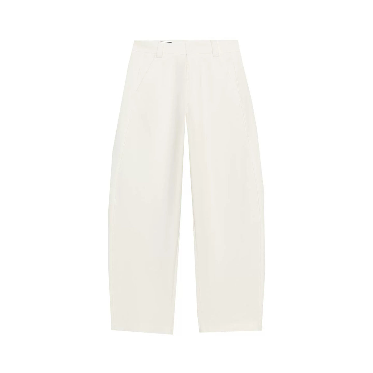 Mid-Rise Bucket Trousers with Pockets