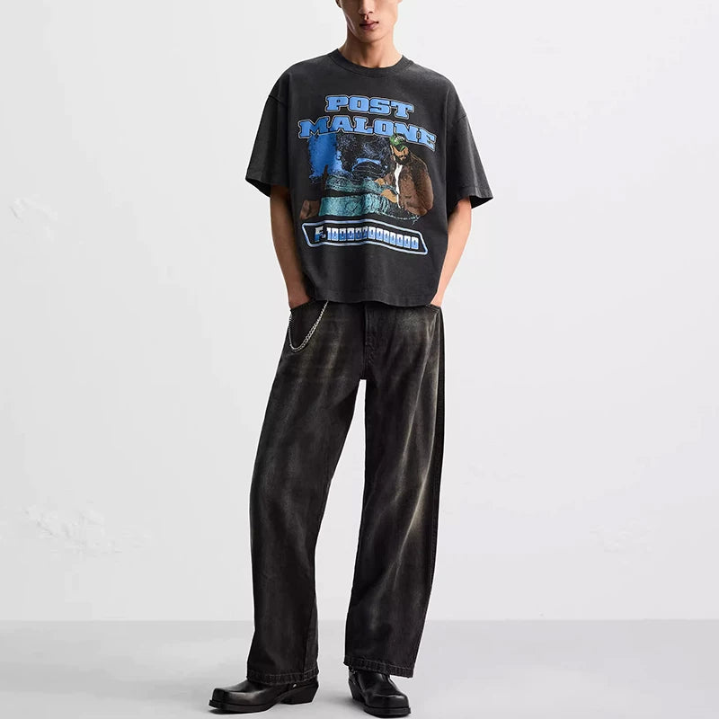 Loose Printed Crew Tee