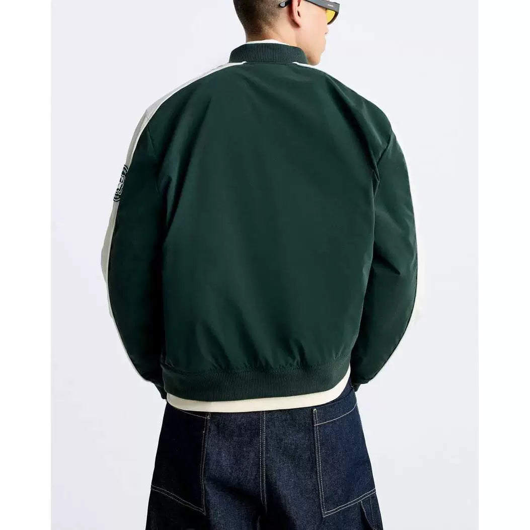Patch Detail Baseball Bomber Jacket