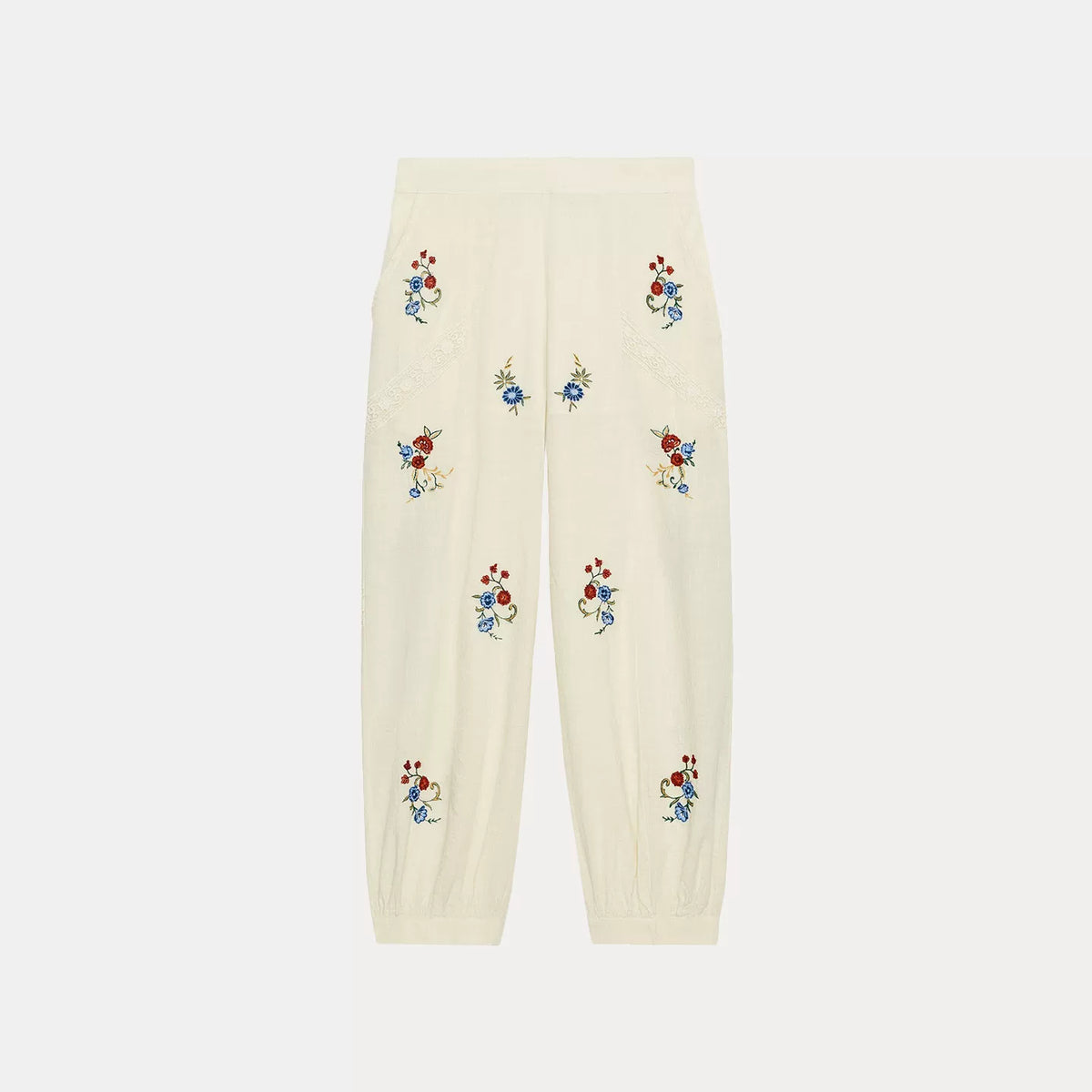 Embroidered Vest Top and Harem Trousers Set