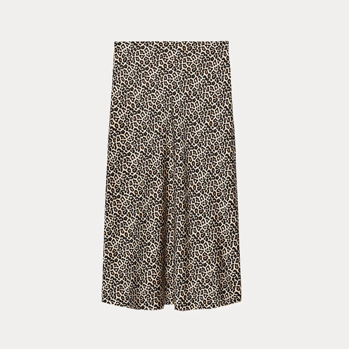 Polka Dot High-Waist Midi Skirt