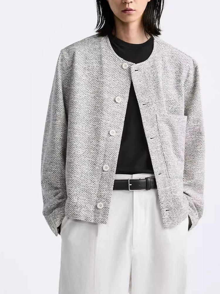 Crew Neck Shirt Jacket