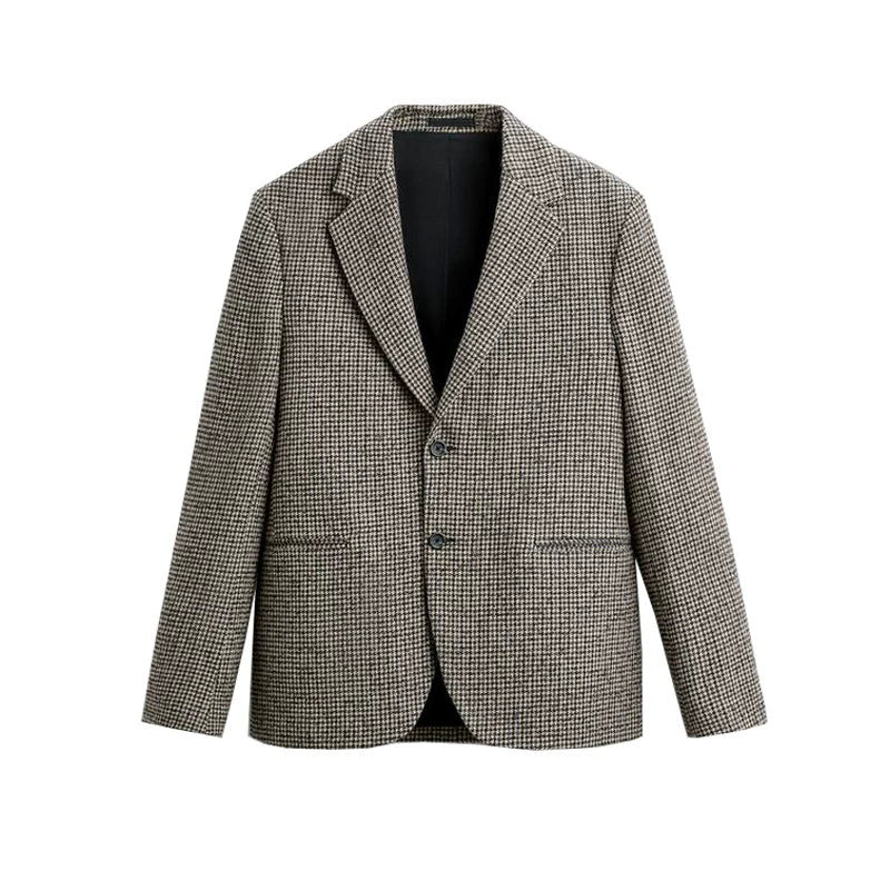 Houndstooth Slim Blazer