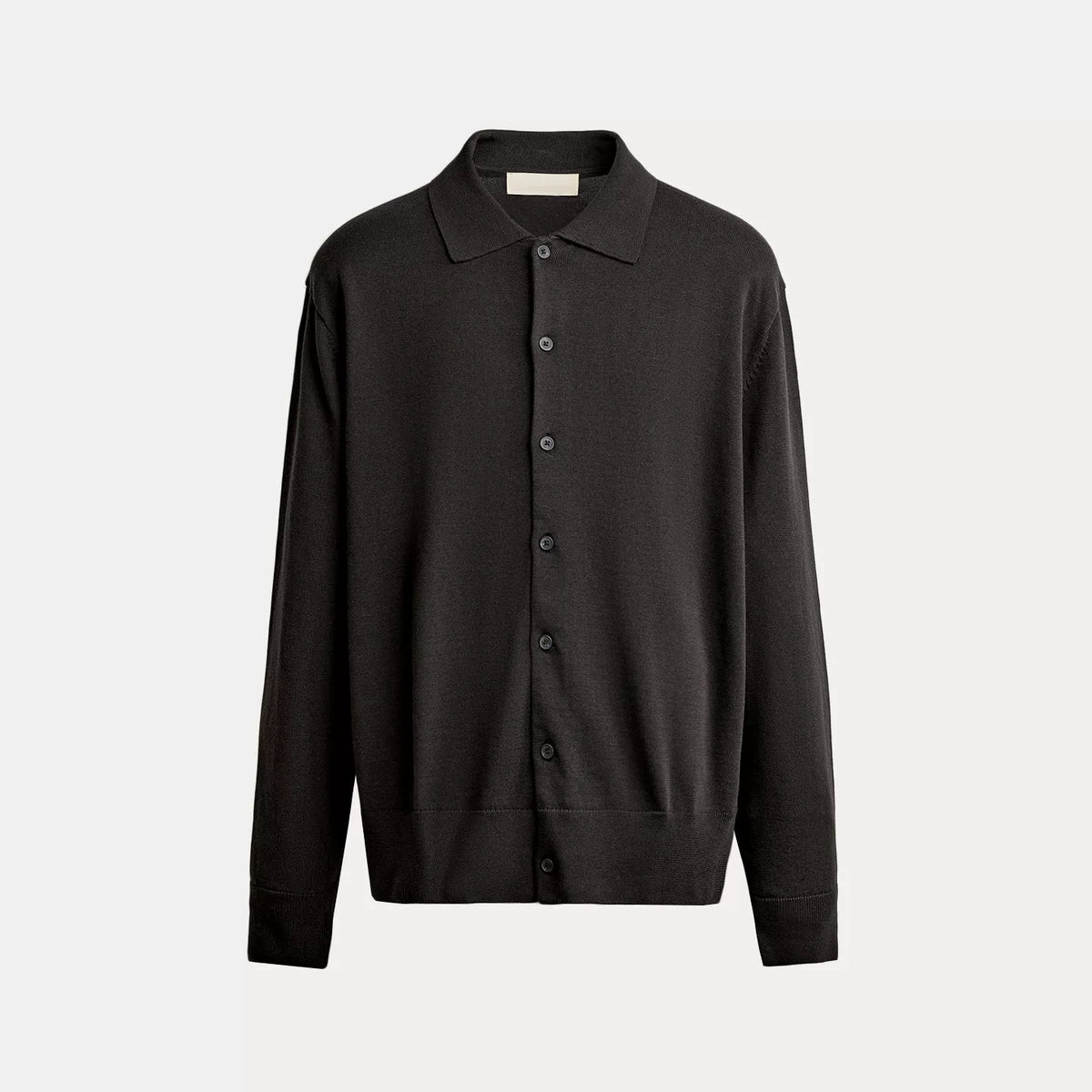 Slim Collared Knit Cardigan