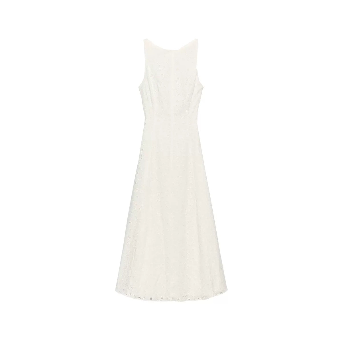 Cutout Embroidered Maxi Dress