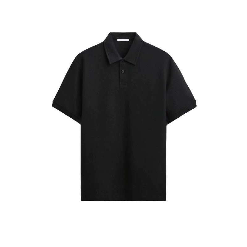 Textured Short-Sleeve Polo