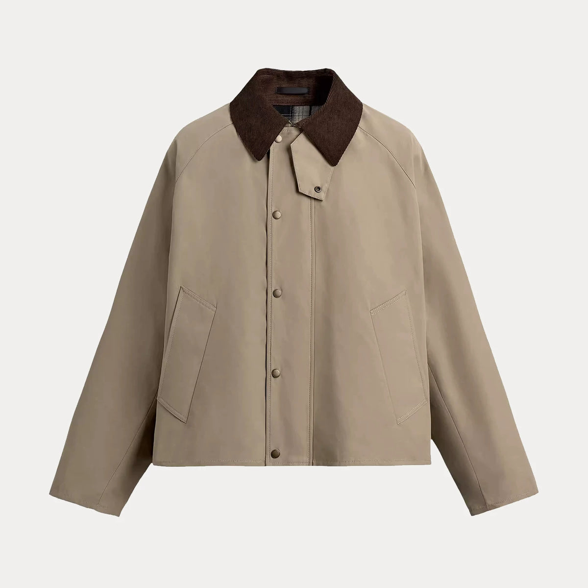 Technical Contrast Collar Jacket