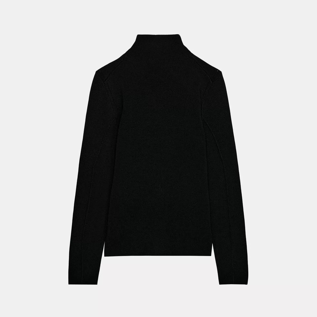 Zip-Up Knit Cardigan Jacket