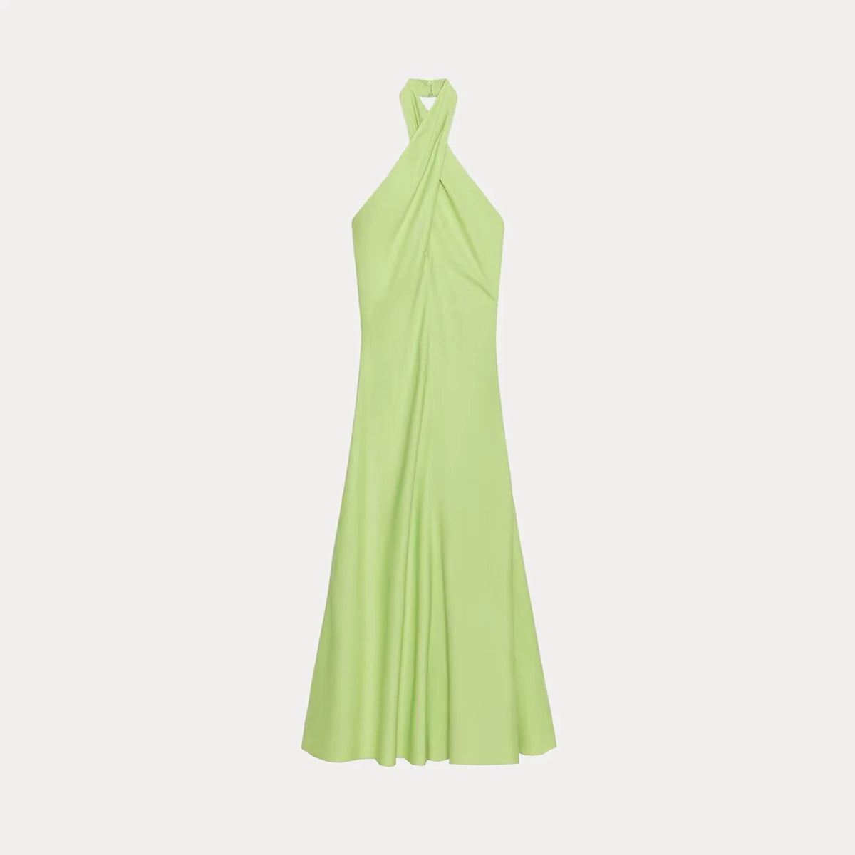 Halter Neck Midi Dress