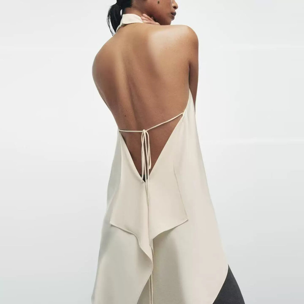 Open-Back Halter Top