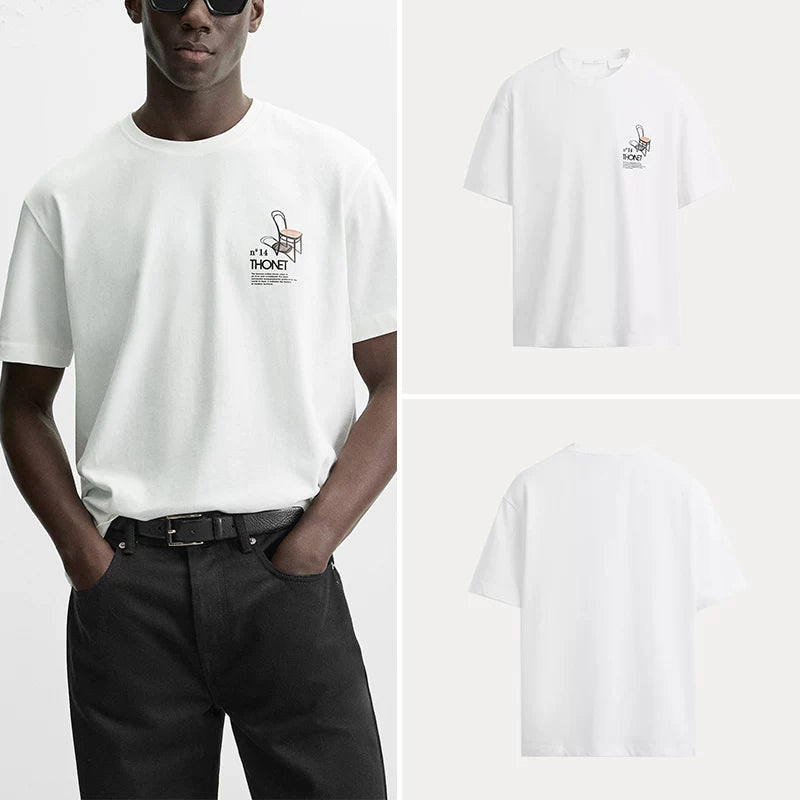 Printed Relaxed Short-Sleeve Tee