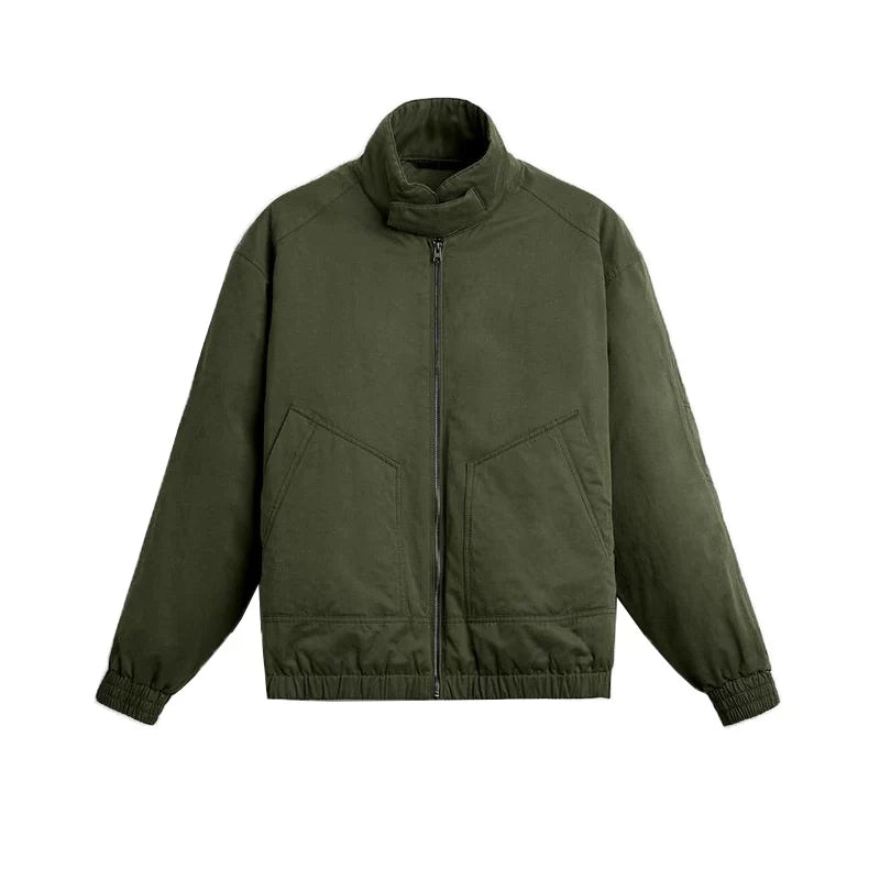 Technical Fabric Zip Jacket