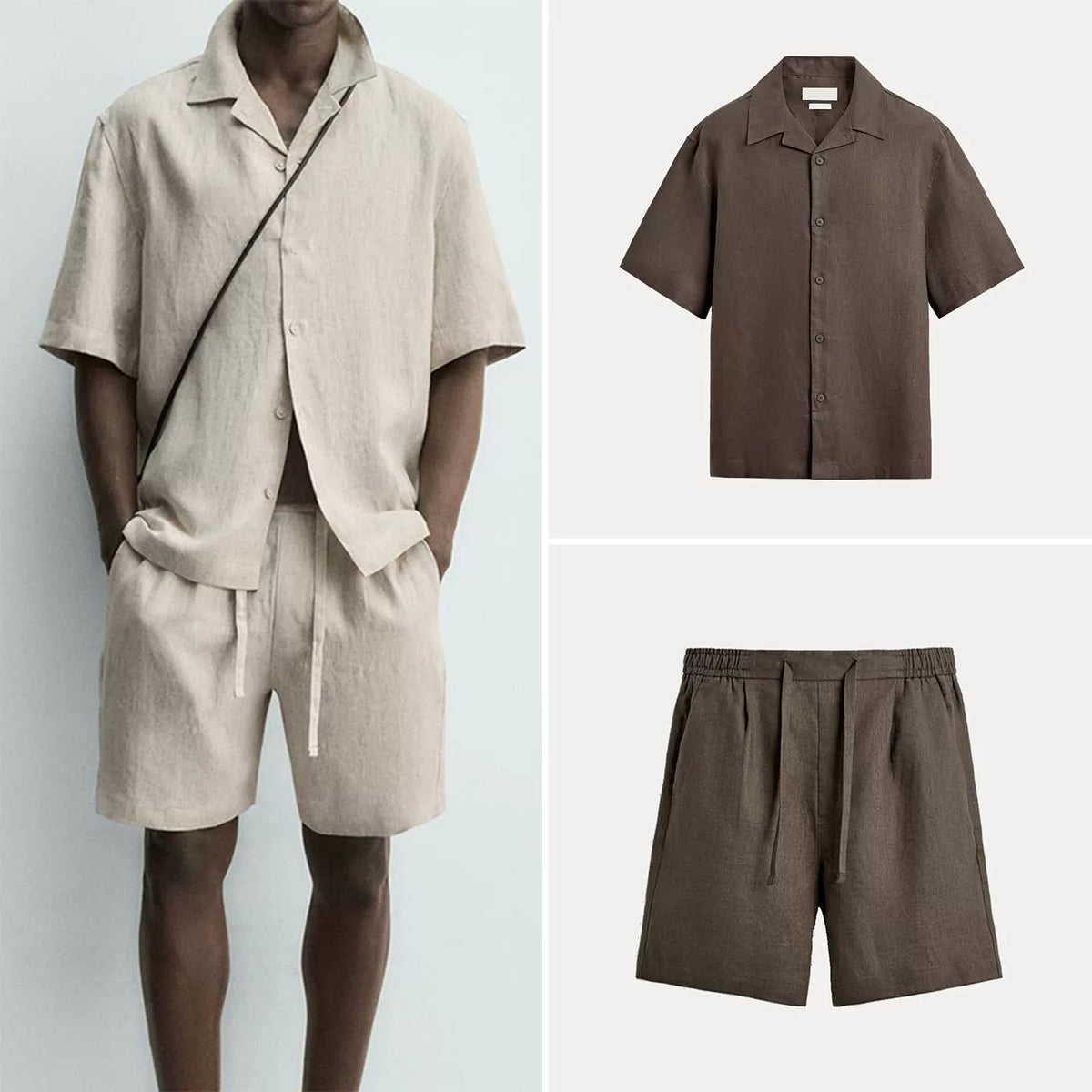 Short-Sleeve Shirt and Shorts Set