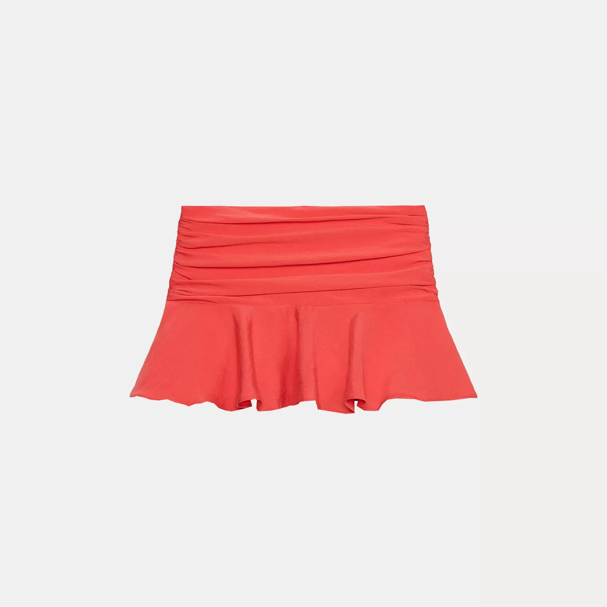 Tiered Pleated Culotte Skirt