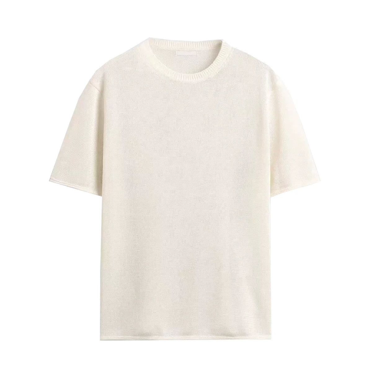 Slim Straight Knit Tee