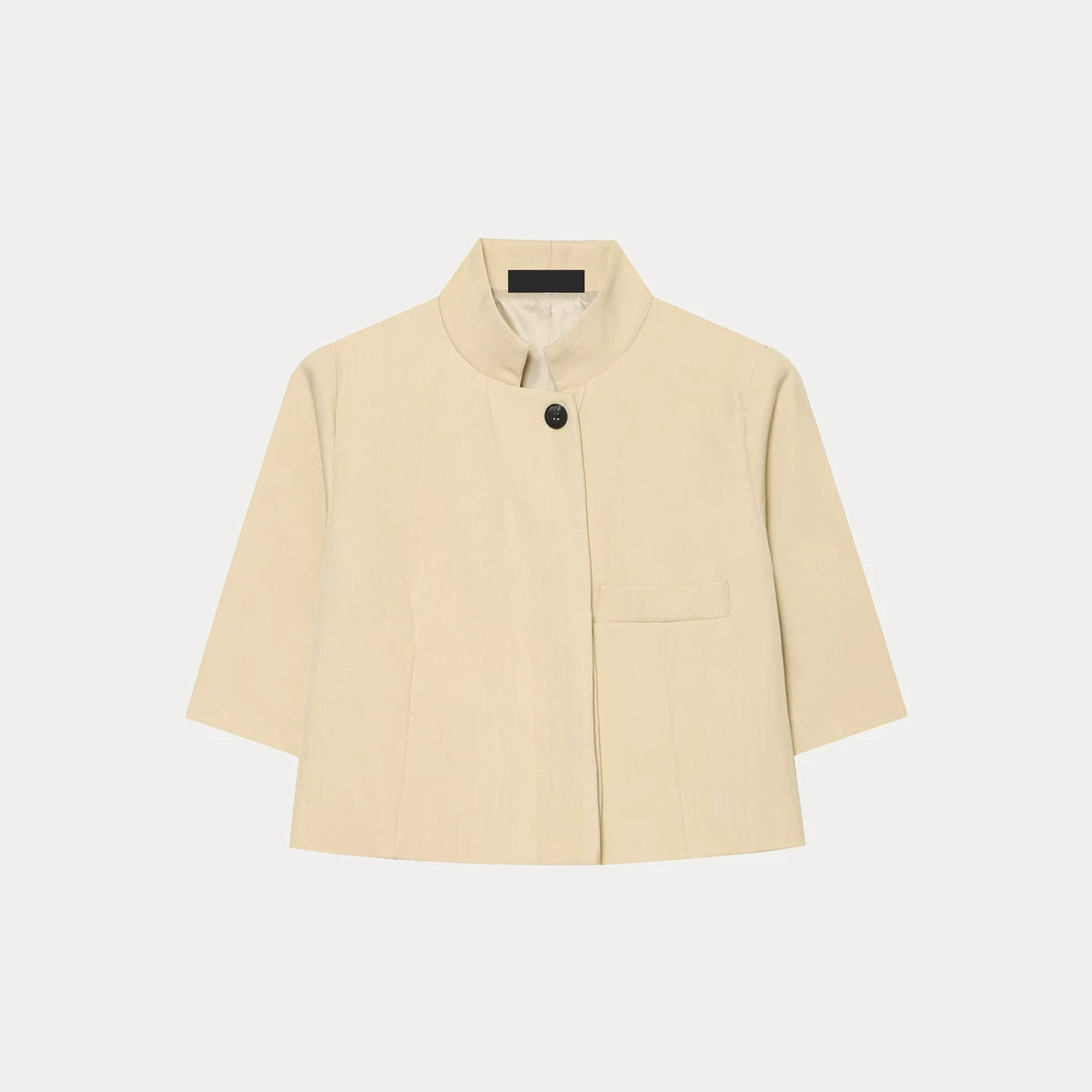 Short-Sleeve Cropped Blazer