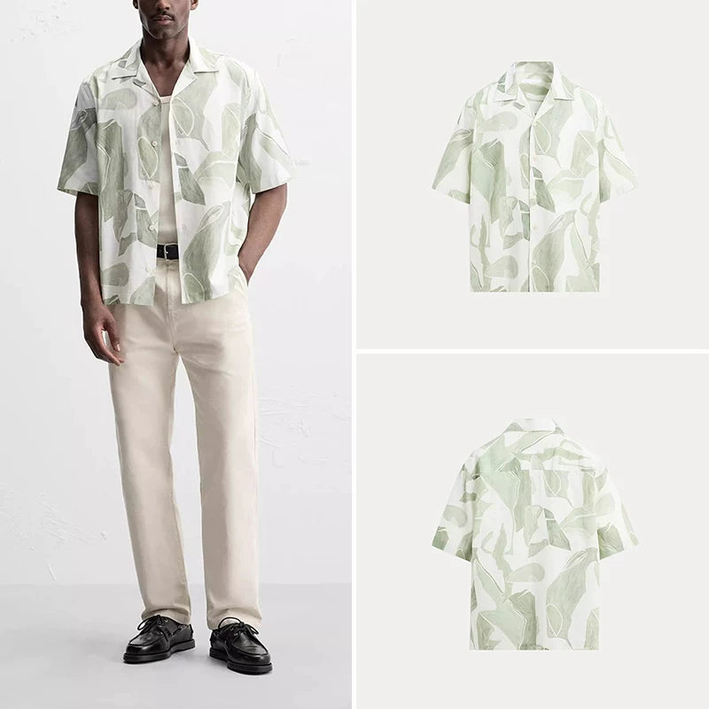 Green Printed Comfort Shirt
