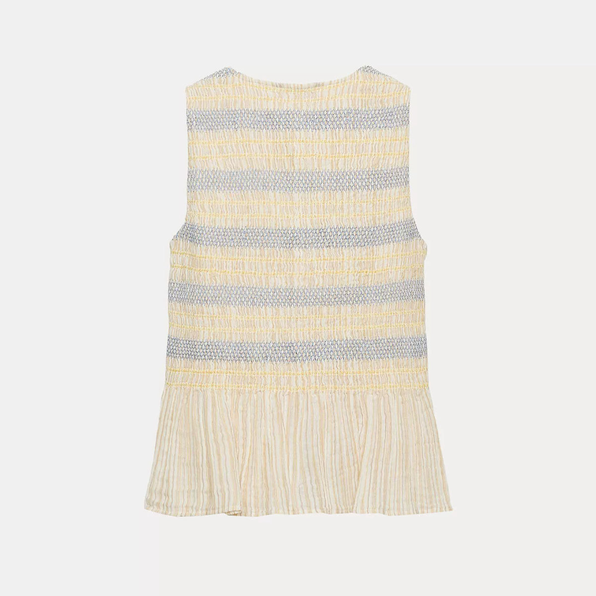 Honeycomb Embroidered Sleeveless Top