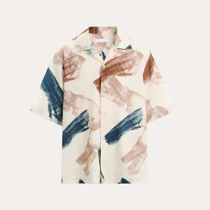 Abstract Print Relaxed Shirt