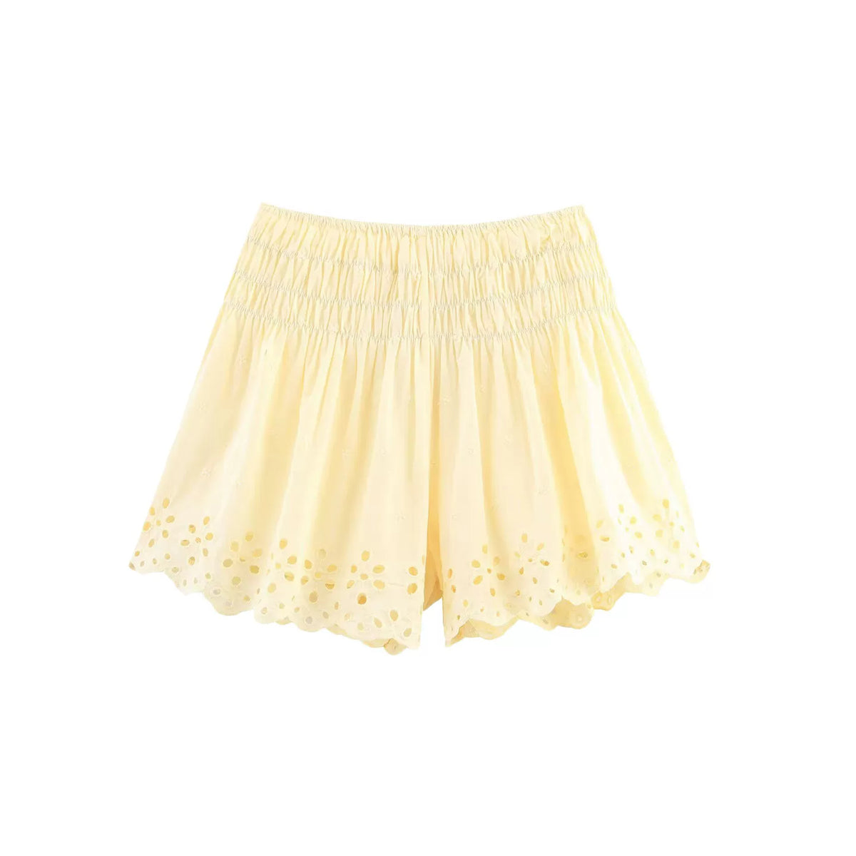 Strappy Top and Embroidered Shorts Set