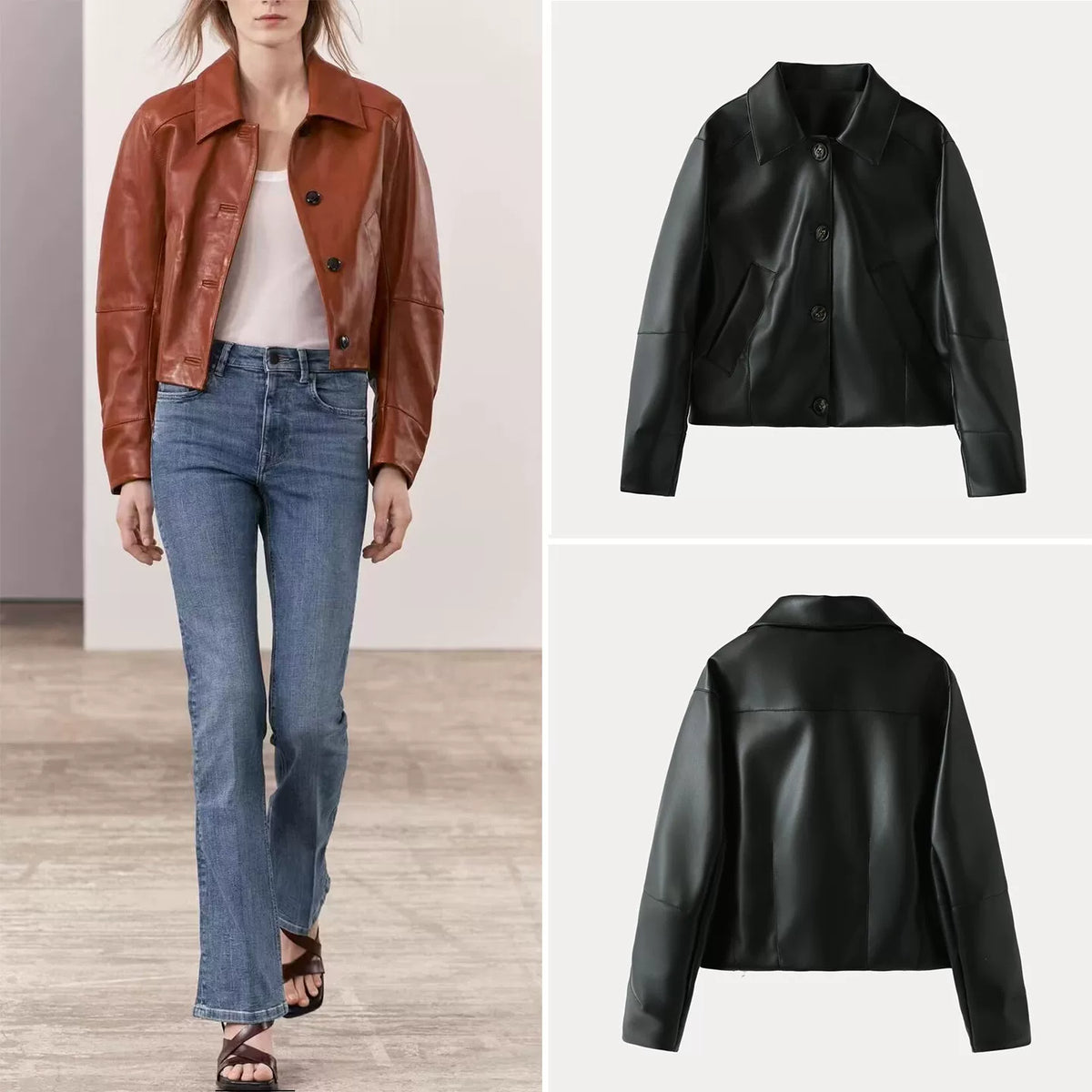 Cropped Casual Jacket