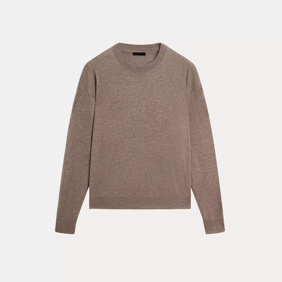 Crew Neck Long-Sleeve Knit Sweater