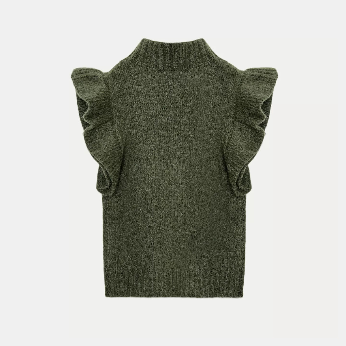 Two-Tone Layered Knit Vest