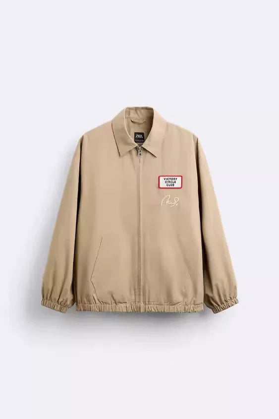 Embroidered Patch Lightweight Jacket